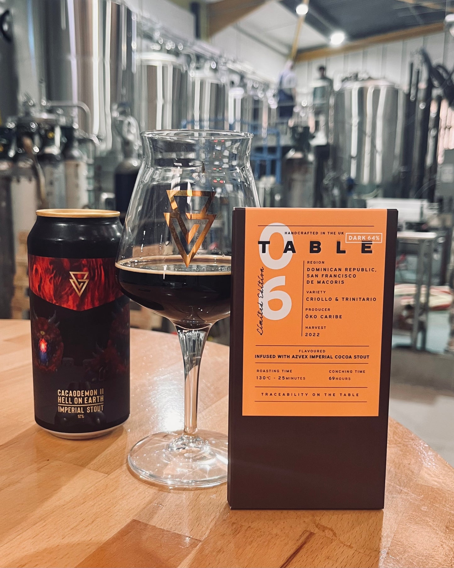 Limited Edition 64% Azvex Stout Infusion Dark Chocolate