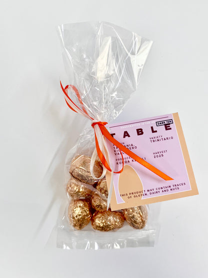 Bag of mini Easter eggs - Tanzania 72% Dark