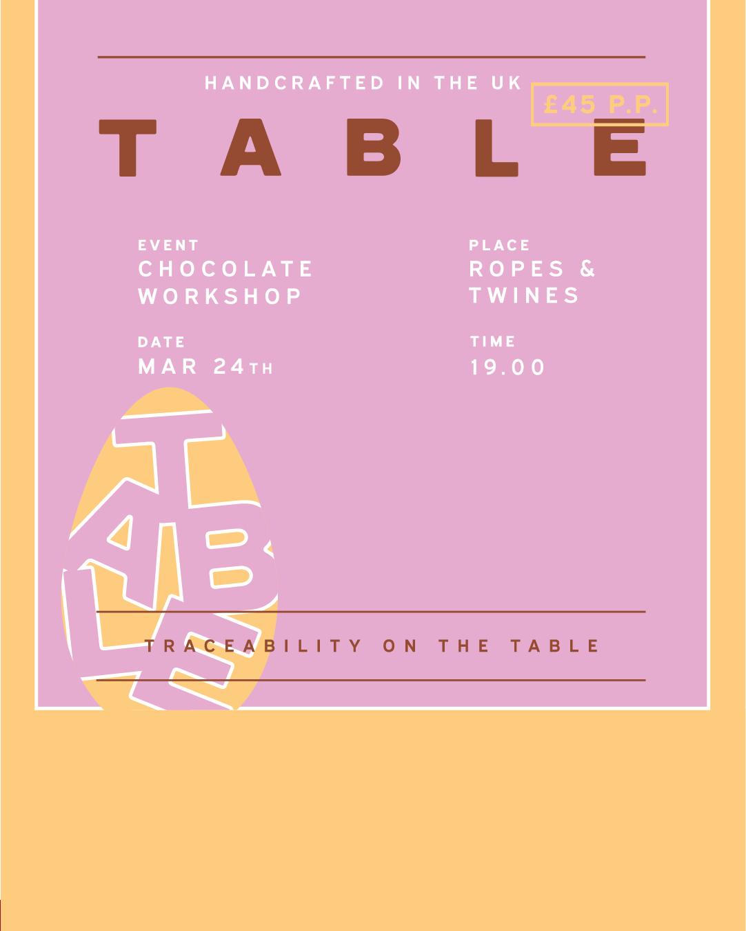 Easter Chocolate Workshop Tuesday 24th March